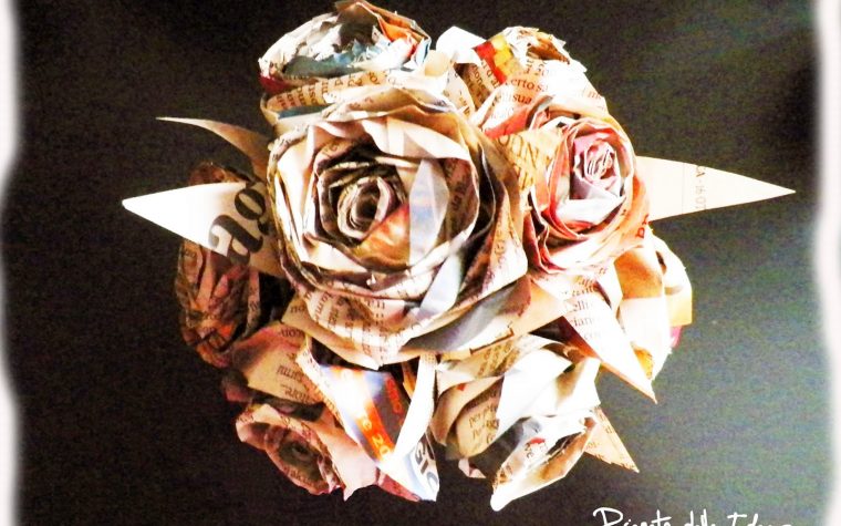 Un bouquet di rose di carta!